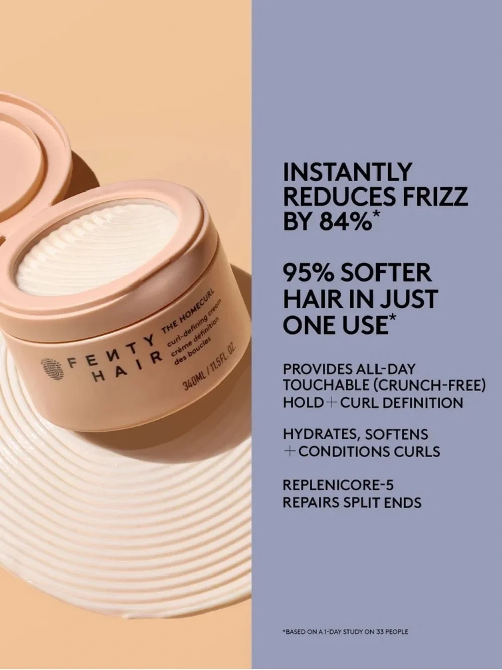 Fenty Hair Bundle Homecurl Curl-Defining Cream and 9-in-1 Hair Oil